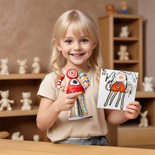 Custom Drawing From Bobblehead Personalized Photo to Bobblehead Replica Unique Gifts for Kids - SantaSocks