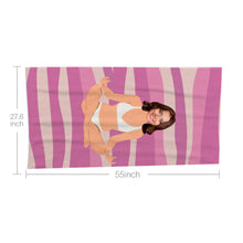 Custom Face Beach Towel Personalized Sexy Mermaid Beach Towel Funny Gift