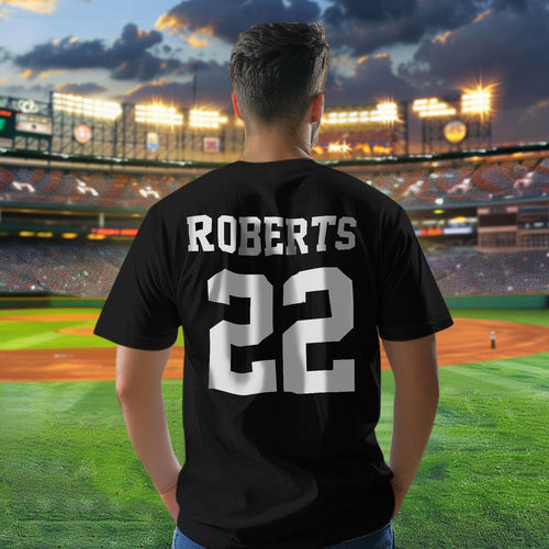 Personalized Football Name & Number Sports T-Shirt Back to School Gifts - SantaSocks