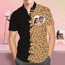 Custom Face Shirt Personalized Photo Men's Hawaiian Shirt Valentine's Day Gift - Let's Kide