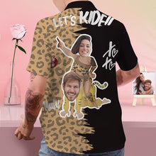 Custom Face Shirt Personalized Photo Men's Hawaiian Shirt Valentine's Day Gift - Let's Kide