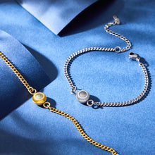 Custom Projection Bracelet Anniversary Fashion Titanium Steel Gifts for Man - SantaSocks